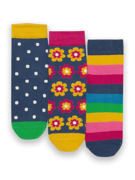 3-Pack Flower socks - Kite Clothing