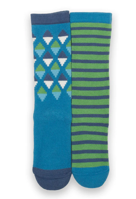 2-Pack Hygge Cosy Socken Blau - Kite Clothing