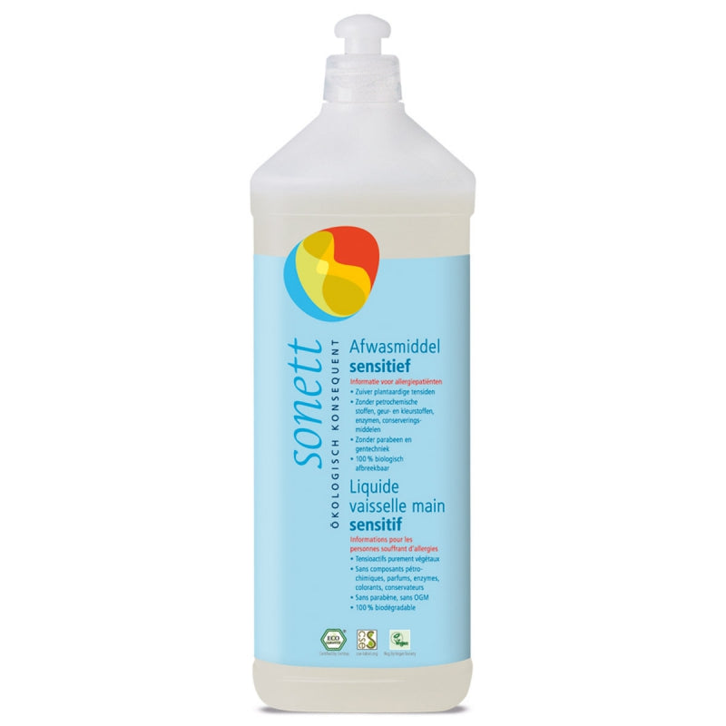 Sonett afwasmiddel Sensitief zonder parfum voor de handafwas in de originele verpakking