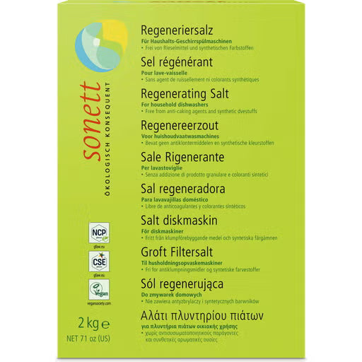 Sonett regenereerzout voor de waterontharder van de vaatwasser in de originele verpakking