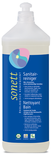 Sonett Sanitairreiniger parfumvrij met citroenzuur tegen kalk en zeepresten