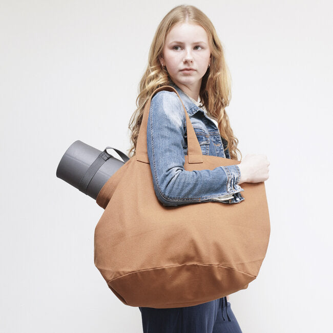 Strandtas Camel Heavy Canvas - 60x38cm - GOTS – Bo Weevil