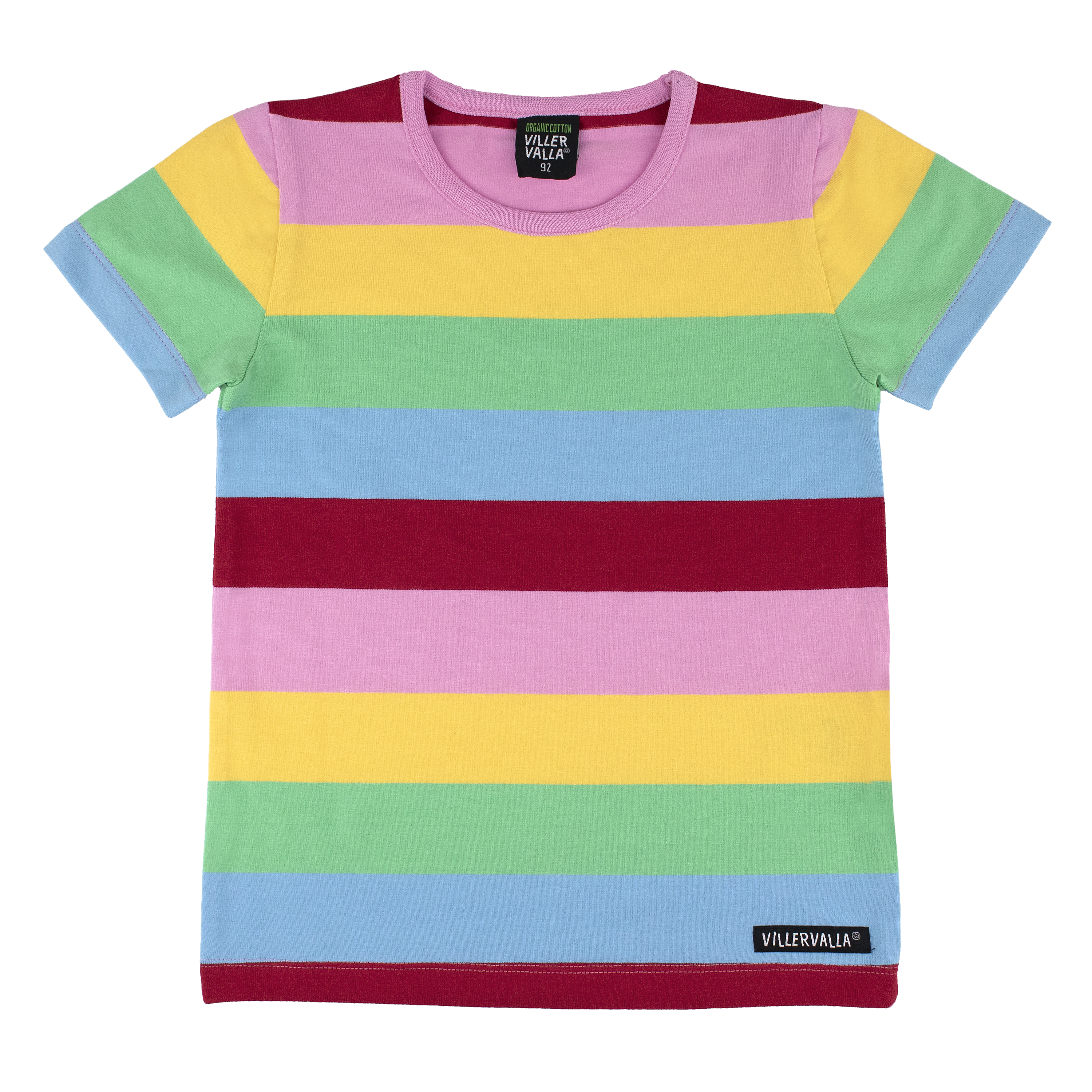 T-shirt van Villervalla met Rio regenboog print van biologisch katoen