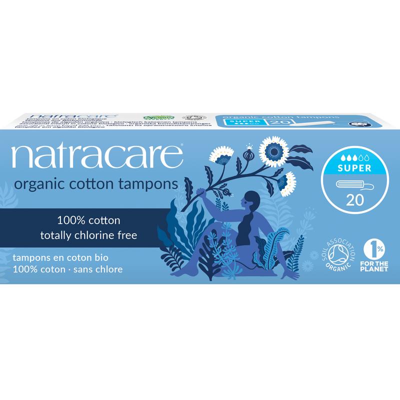 Natracare Super biologische tampons van 100% katoen
