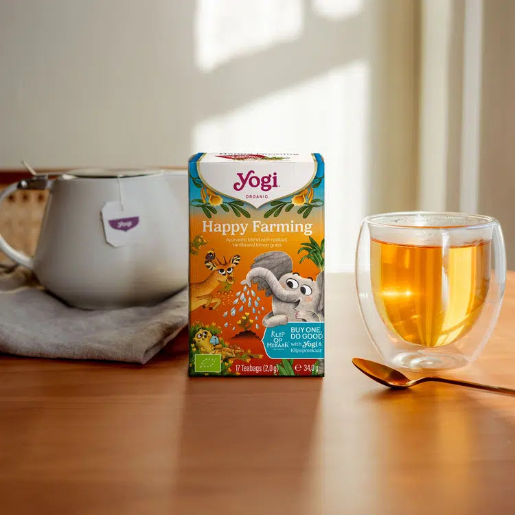 Thee Happy Farming Bio Rooibos, vanille en lemon grass  – Yogi Tea