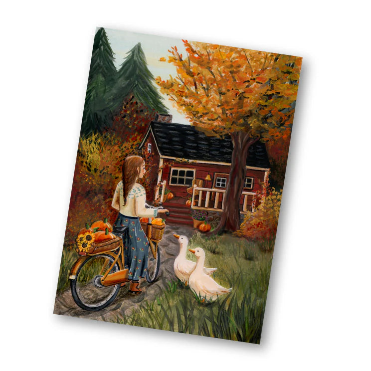 Kaart Thuiskomen - Illustrator under a blankie