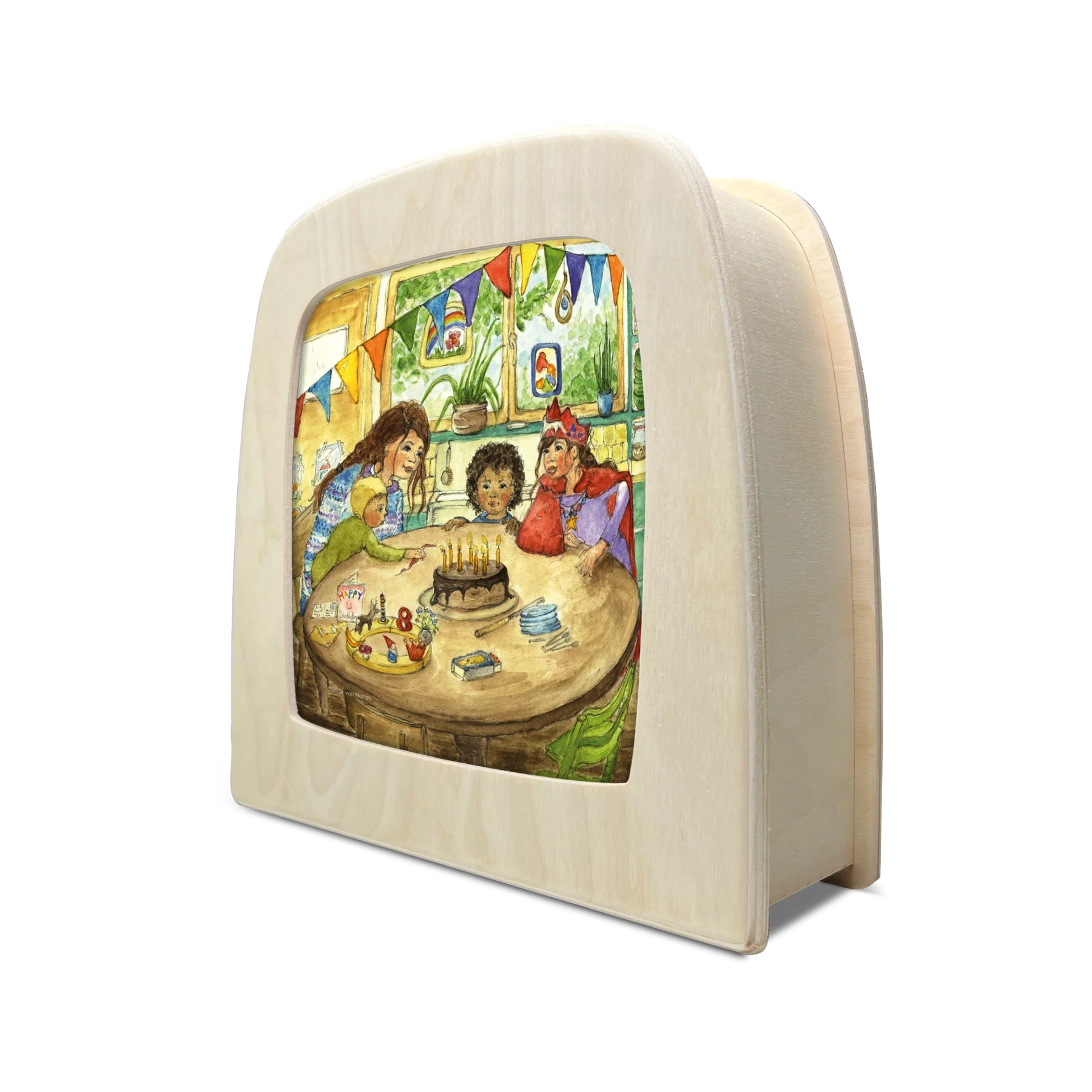 Toverplaat Gefeliciteerd / Happy Birthday Silhouette – Eentje van Margo