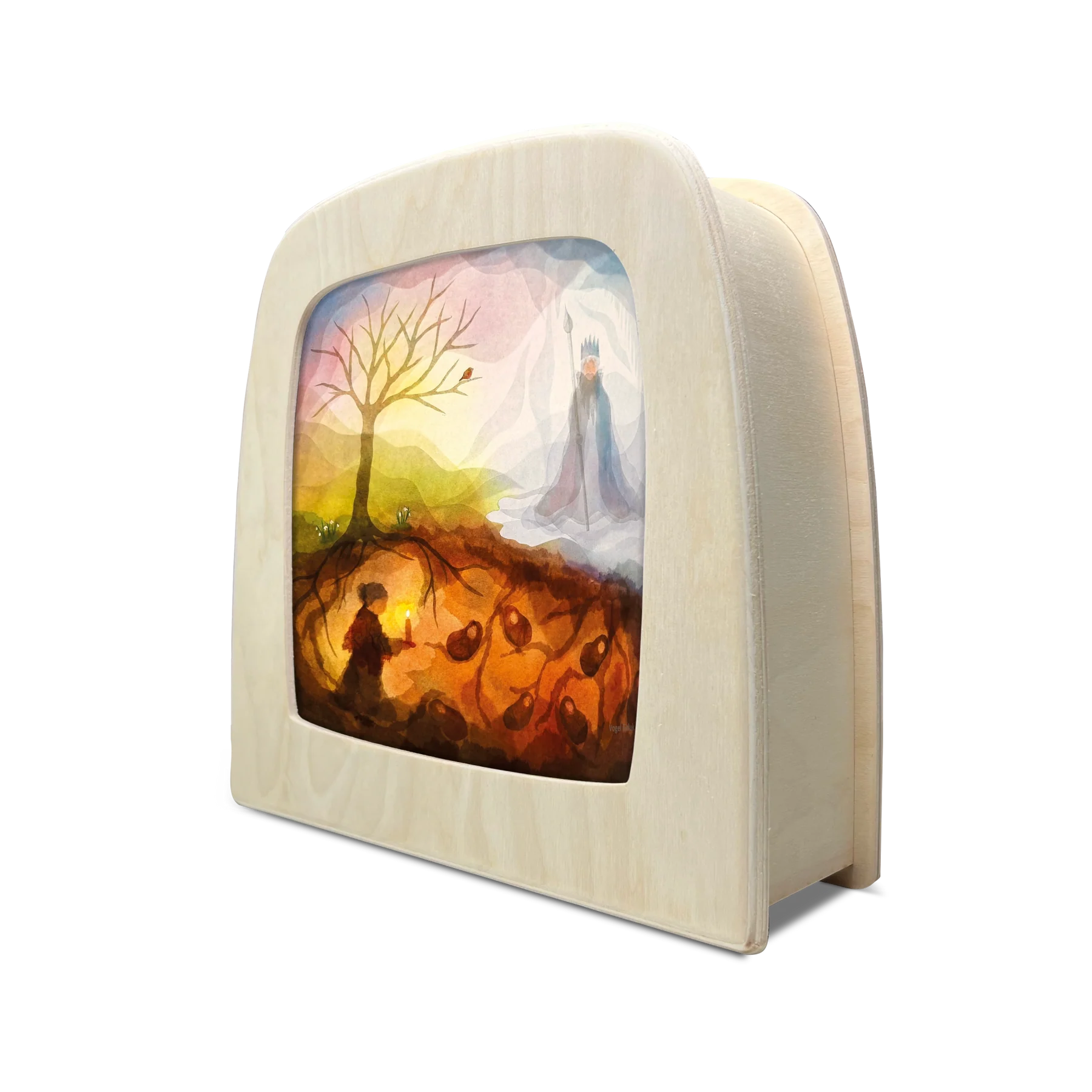 Toverplaat Gaia and the King Silhouette – Vogel Geluk