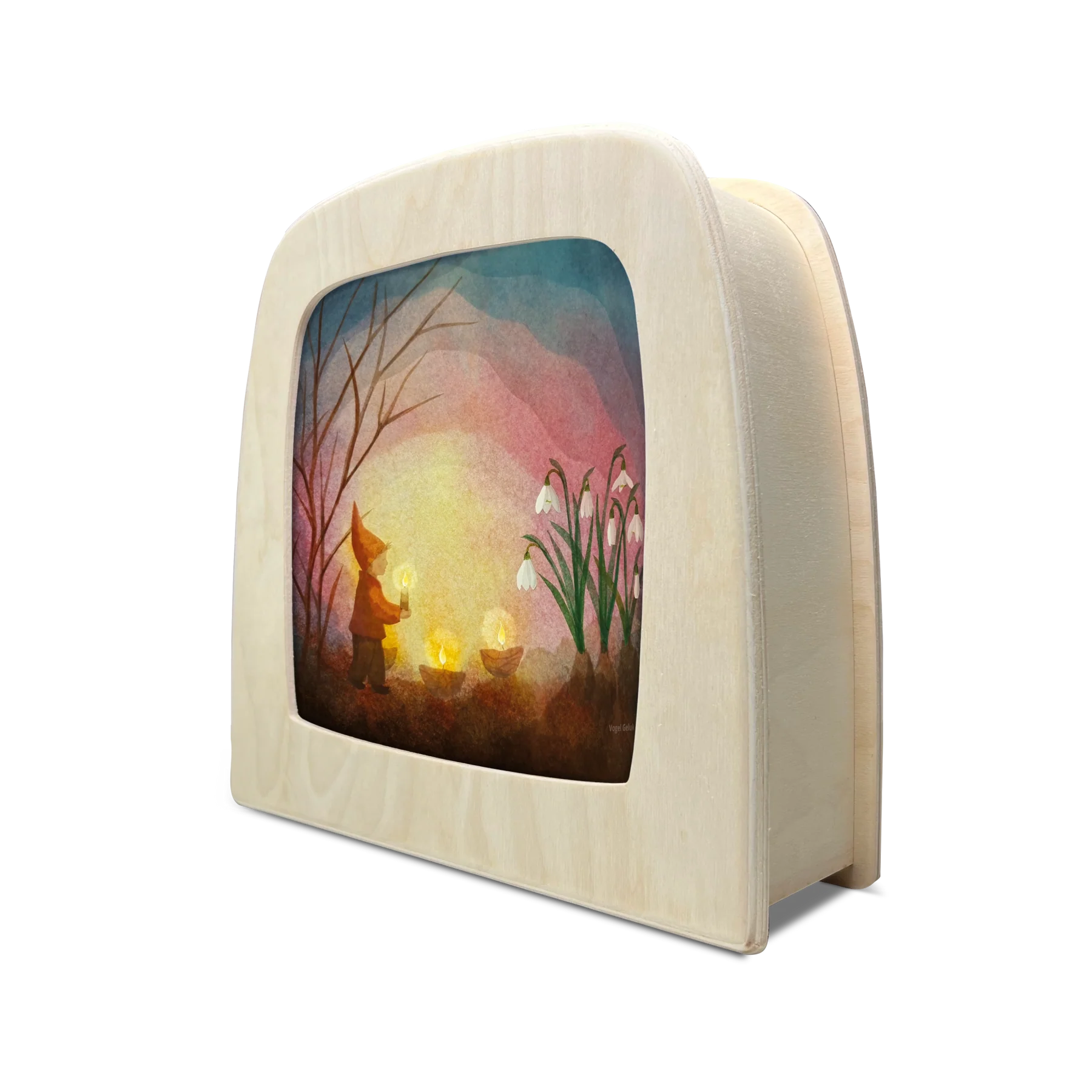 Toverplaat Kindling Spring Silhouette – Vogel Geluk