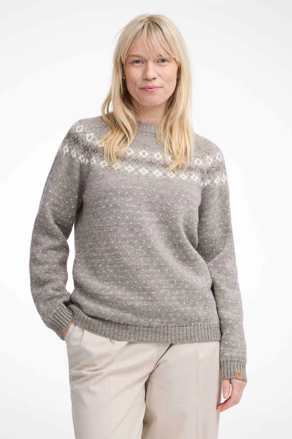 Trui Sire Crewneck - Vanilla Sugar - Ivanhoe of Sweden