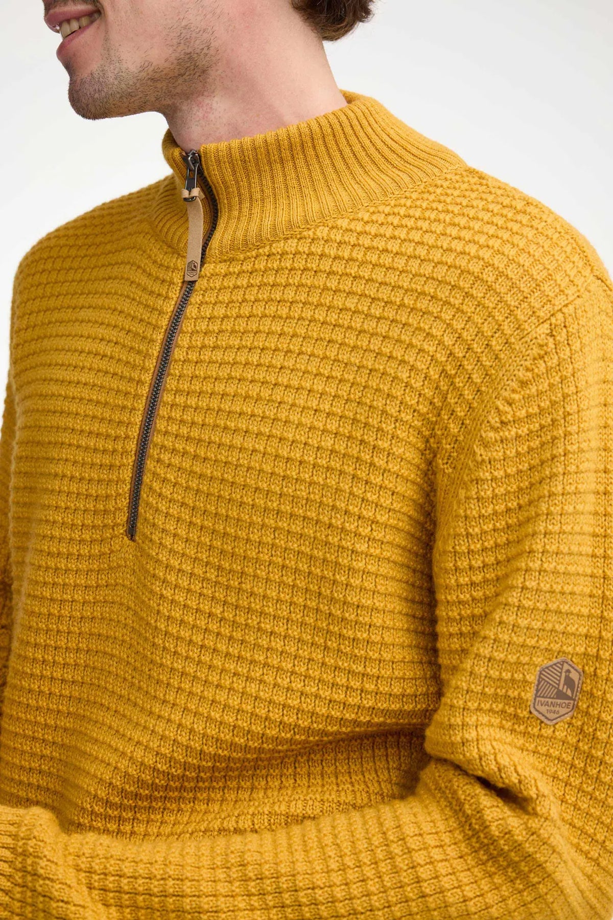 Trui Moritz Half Zip Autumn Blaze - Ivanhoe of Sweden