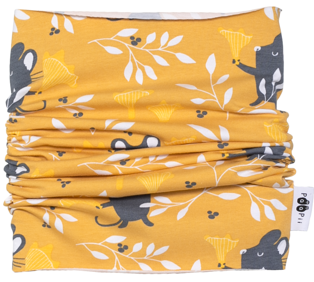 Sjaal / Tubescarf Chanterelle Ochre – Paapii Design