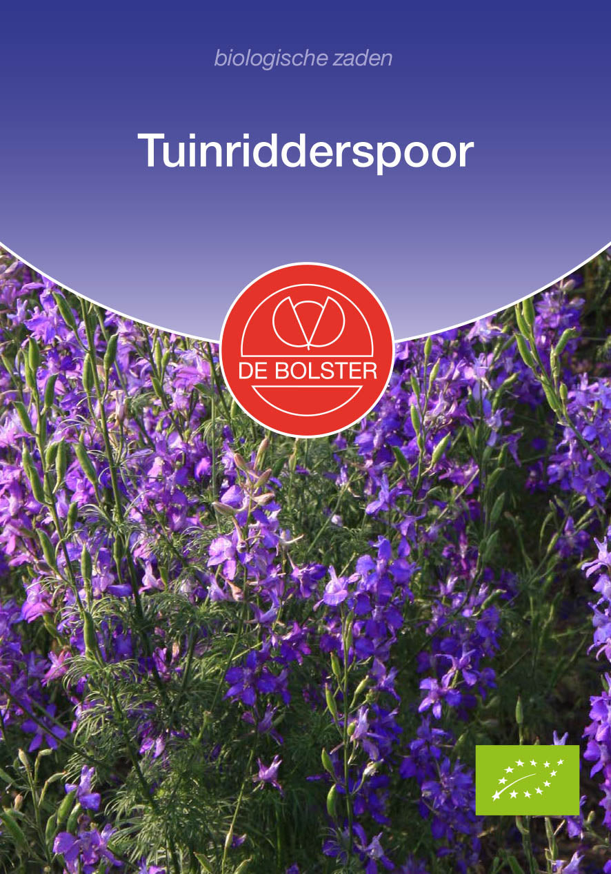 Tuinridderspoor biologische zaden - De Bolster