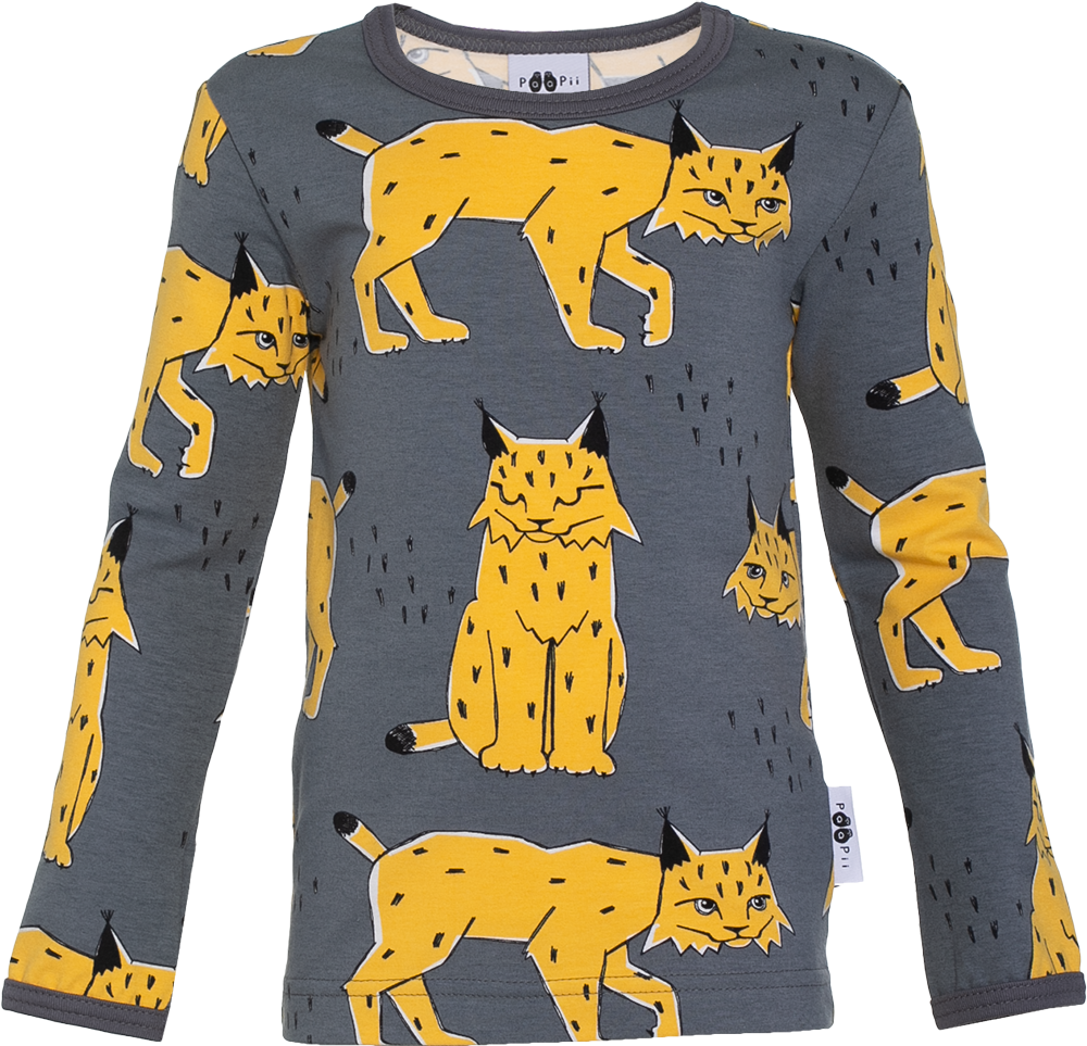 Longsleeve ULJAS Shirt Lynx Dark Grey – Paapii Design