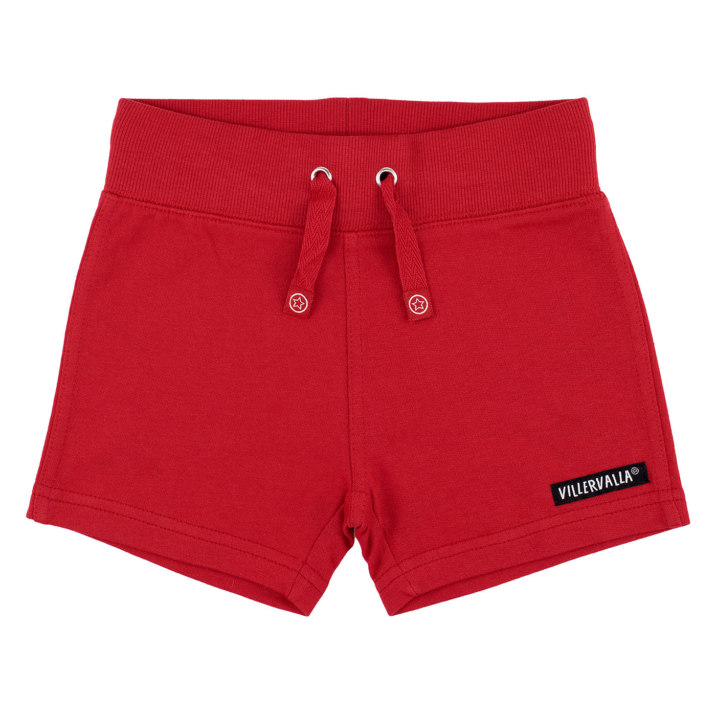 Shorts van Villervalla in salsa rode kleur van biologisch katoen