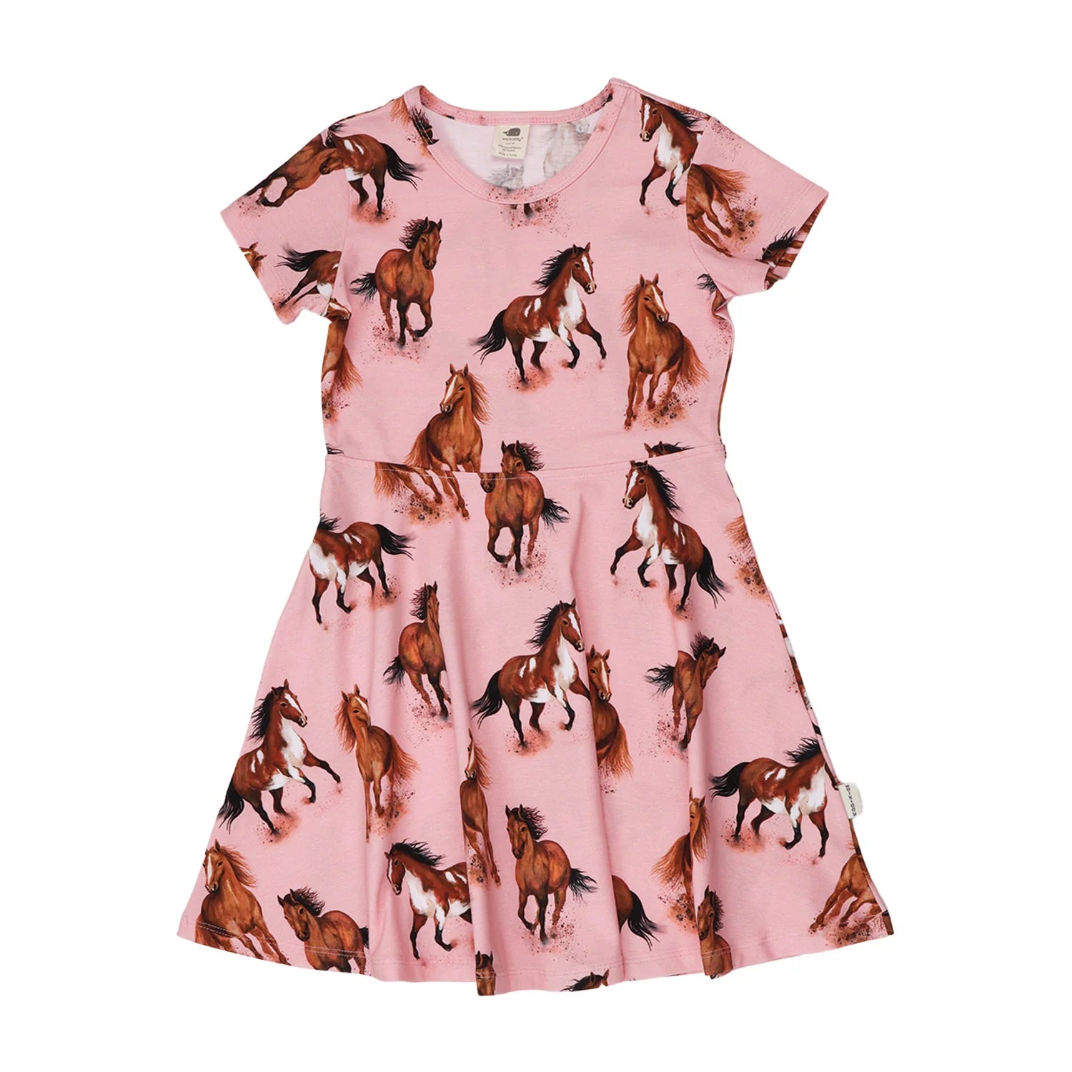 Jurk / Flared Dress Graceful Horses - Walkiddy
