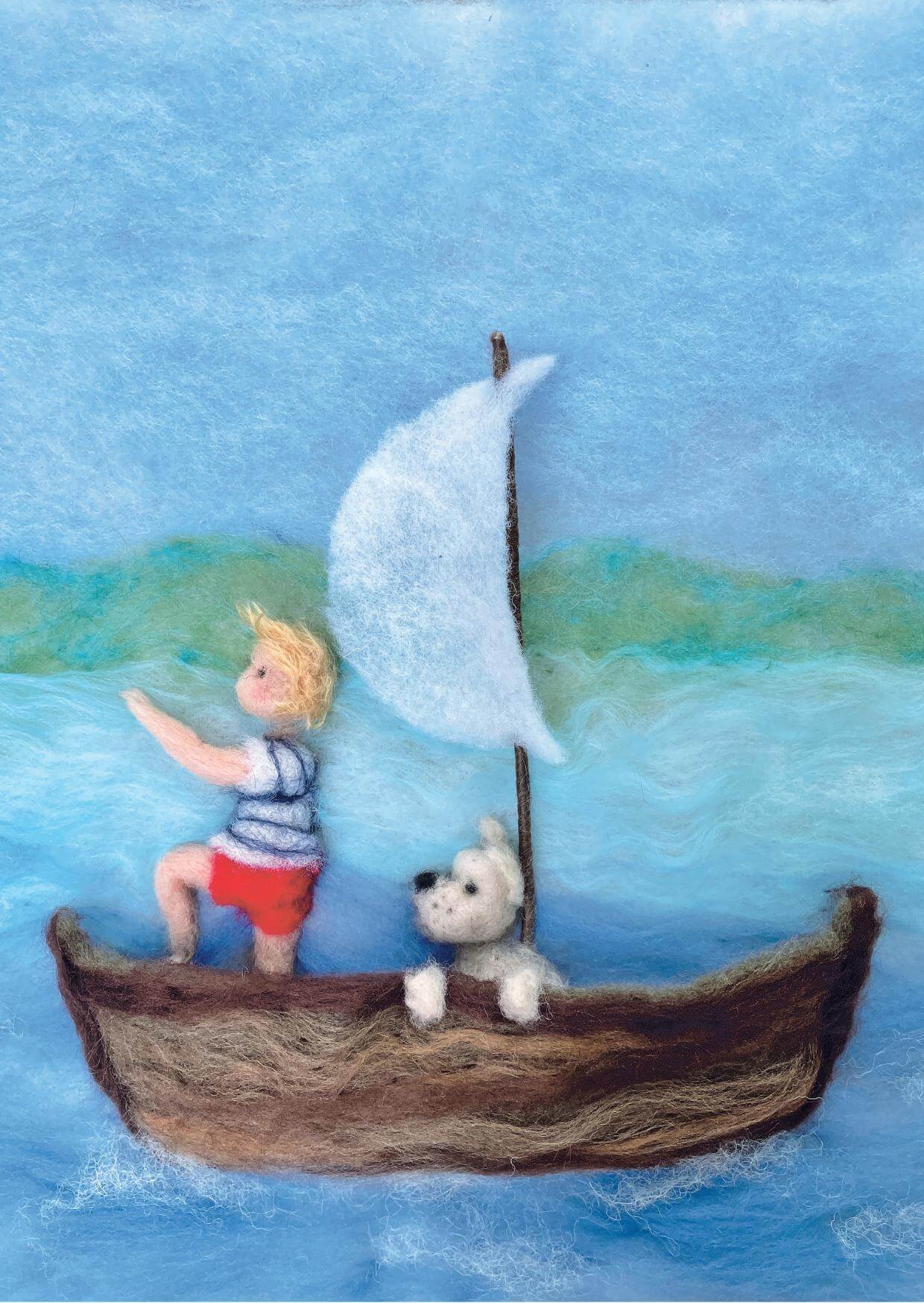Ansichtkaart Kleine Kaptein – Het Wol Feetje