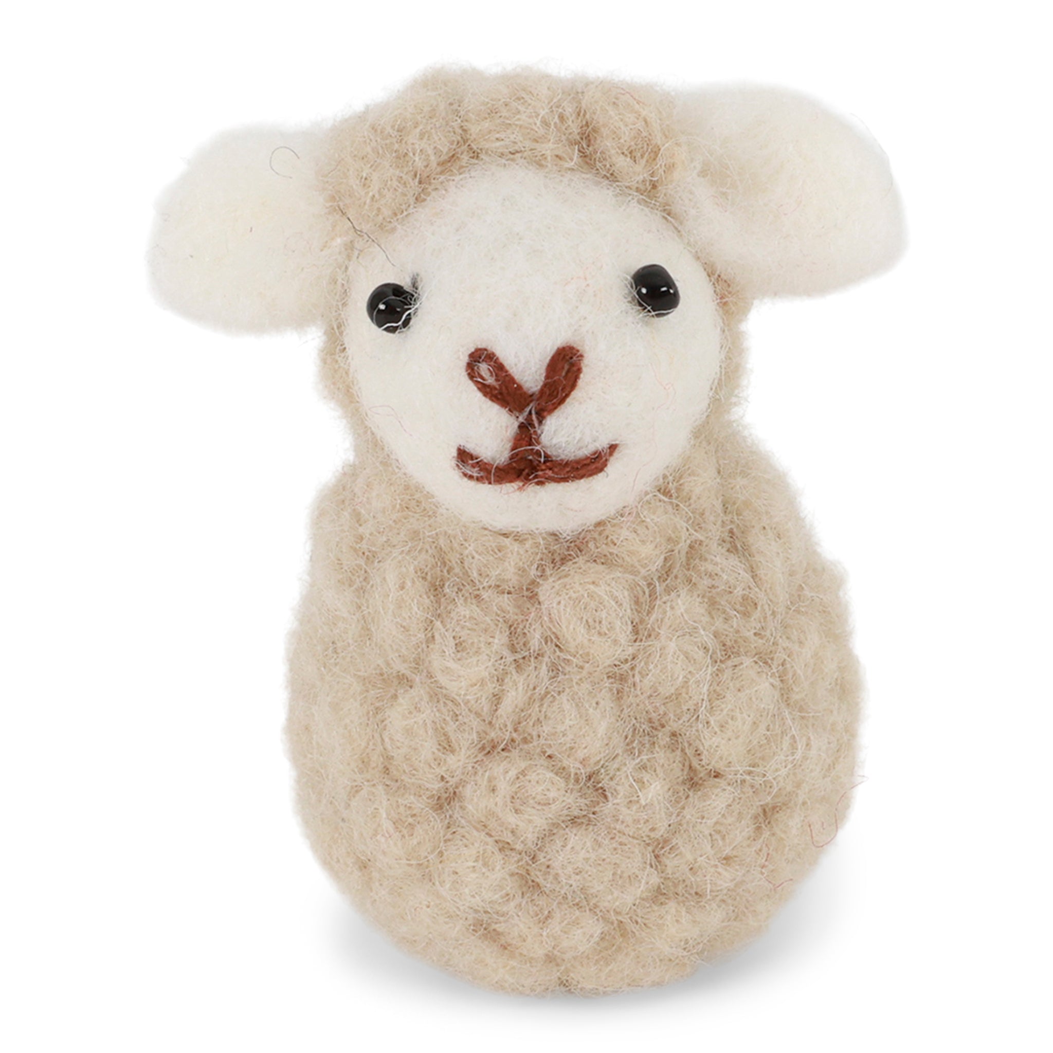 Vilten Sheep Sitting Beige  – Gry & Sif