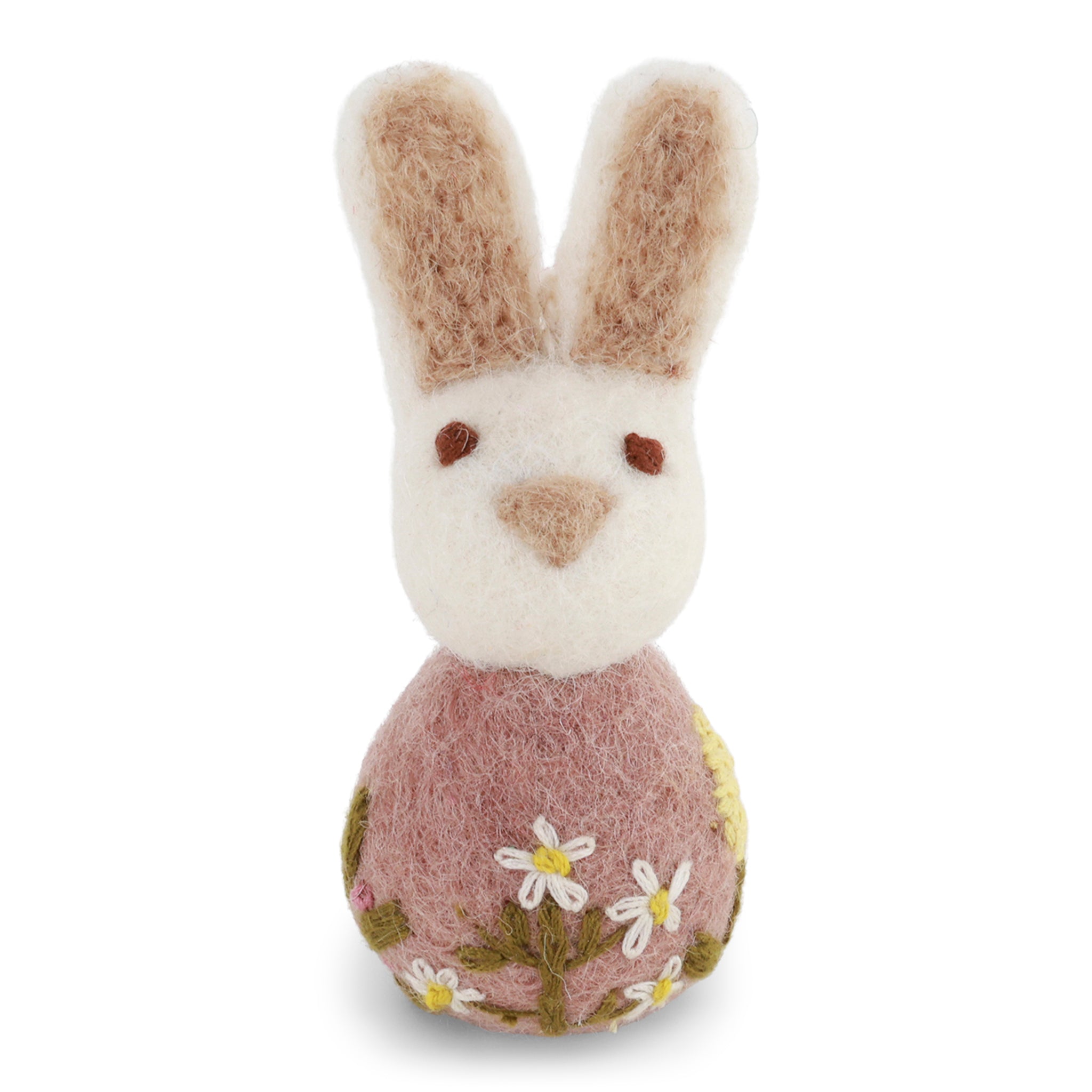 Vilten Small Bunny Flower Embroidery Lavender – Gry & Sif