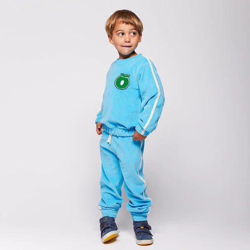 Broek / Yapeen Velour Pants Pool Blue - Småfolk