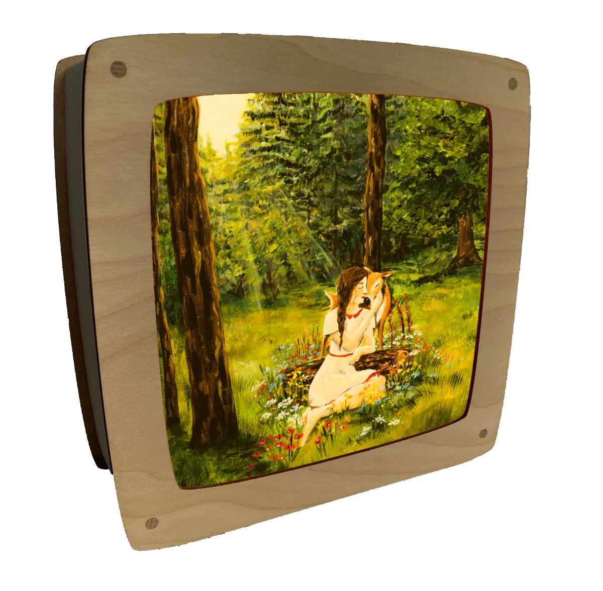 Toverplaat Zachtheid in bloei - Illustrator under a blankie