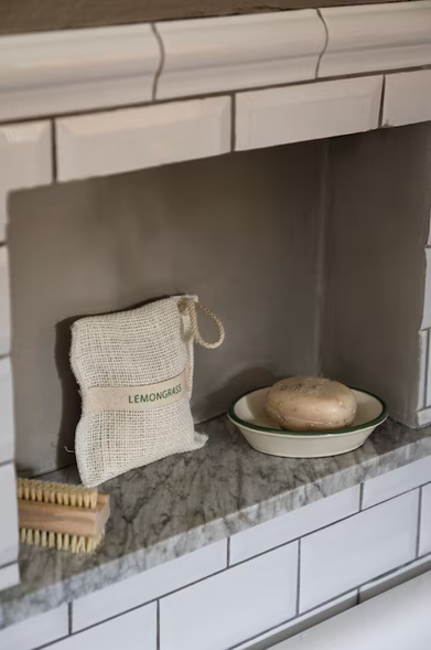 Zeepbakje / Soap Dish Edith Green White - Strömshaga