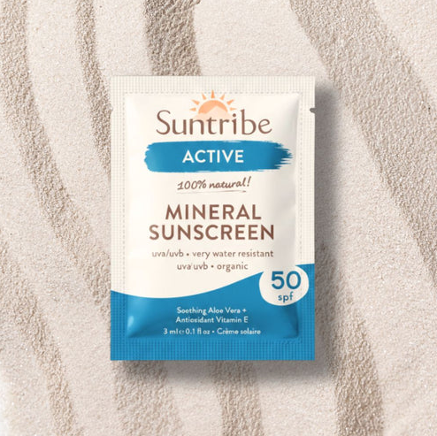 Zonnebrandcrème Mineral Sunscreen Water resistant SPF 50 -SAMPLE 3ml  – Suntribe Sweden