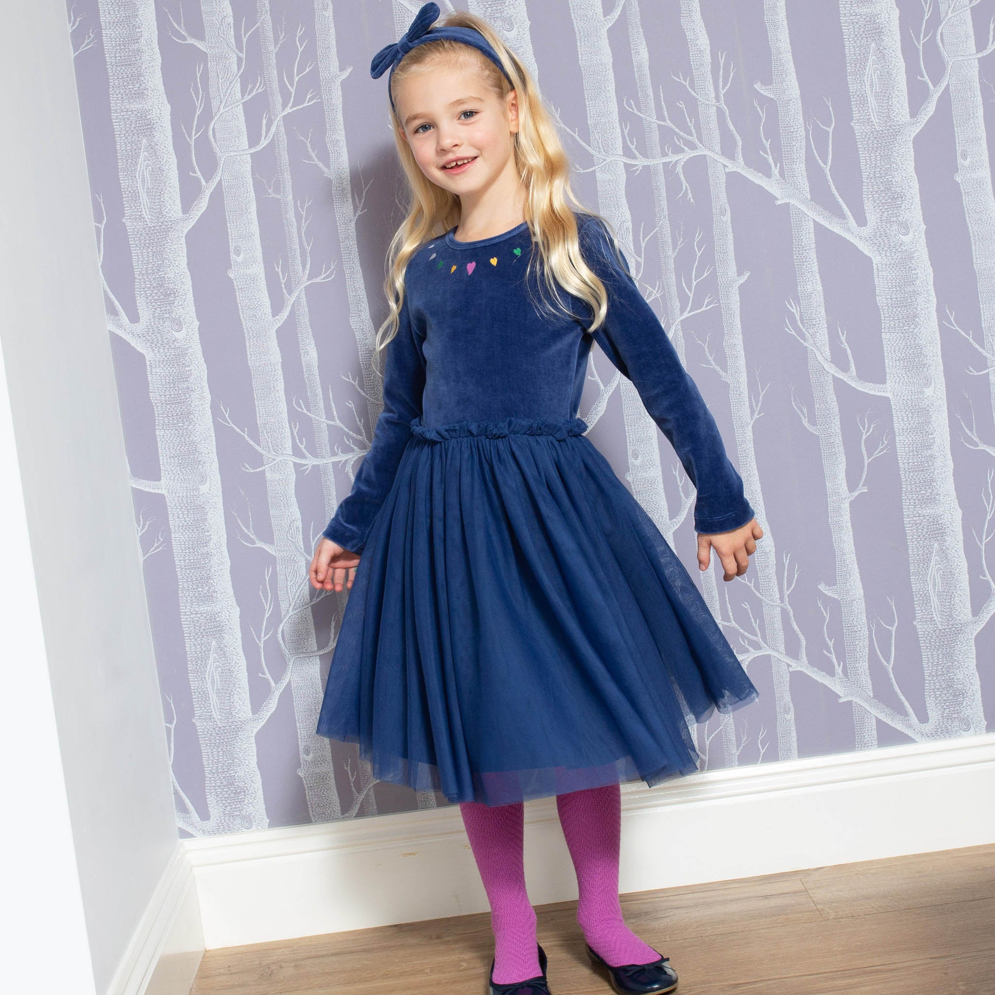 Jurk Velour Velvety Fairy Dress - Kite Clothing