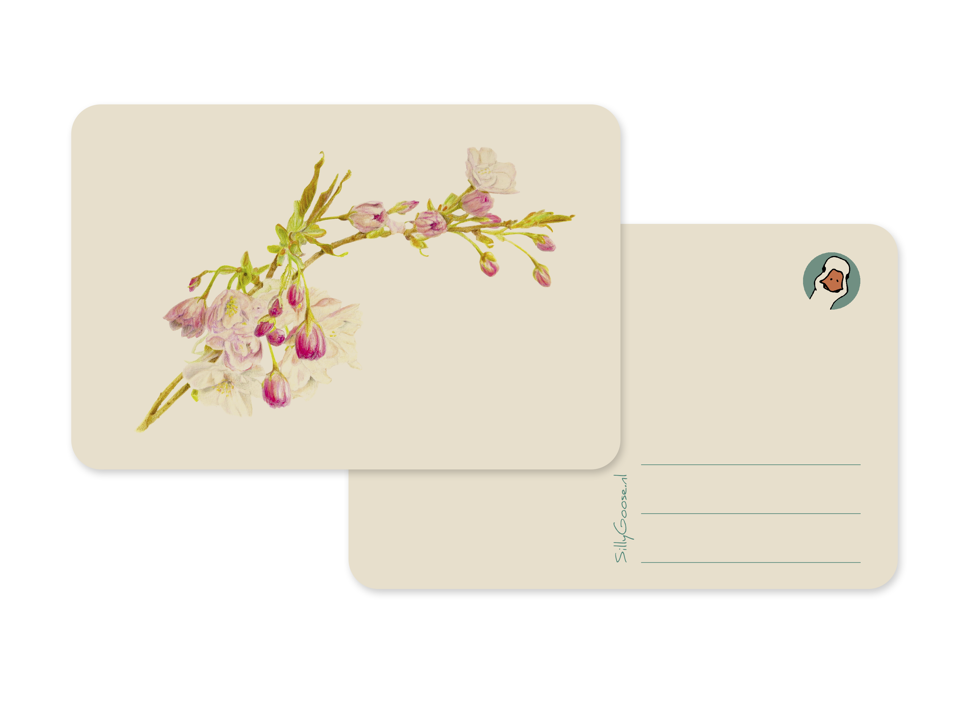 Postkaart Prunus - Silly Goose