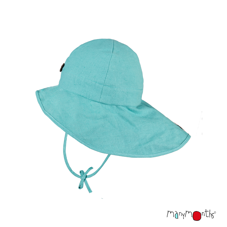 ECO Hempies Adjustable Summer Hat Light Seafoam Green - ManyMonth MaMidea