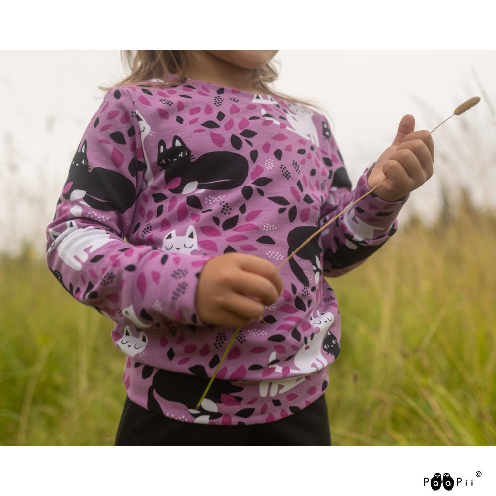 Trui / sweatshirt ALPI Hide and Seek Lilac 86 t/m 140 – Paapii Design
