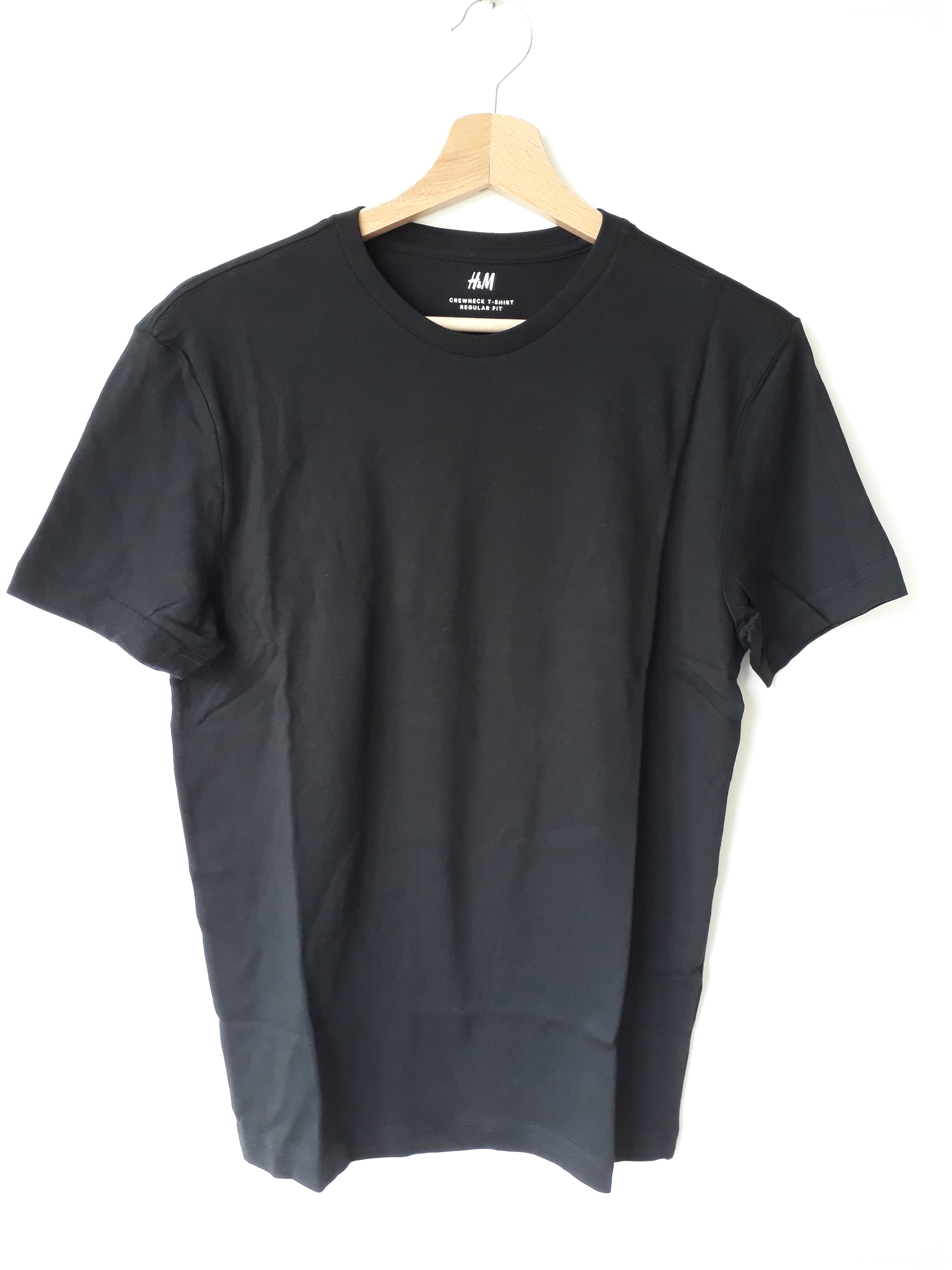 T-shirt zwart heren maten XS t/m XL - 2dehands nieuw