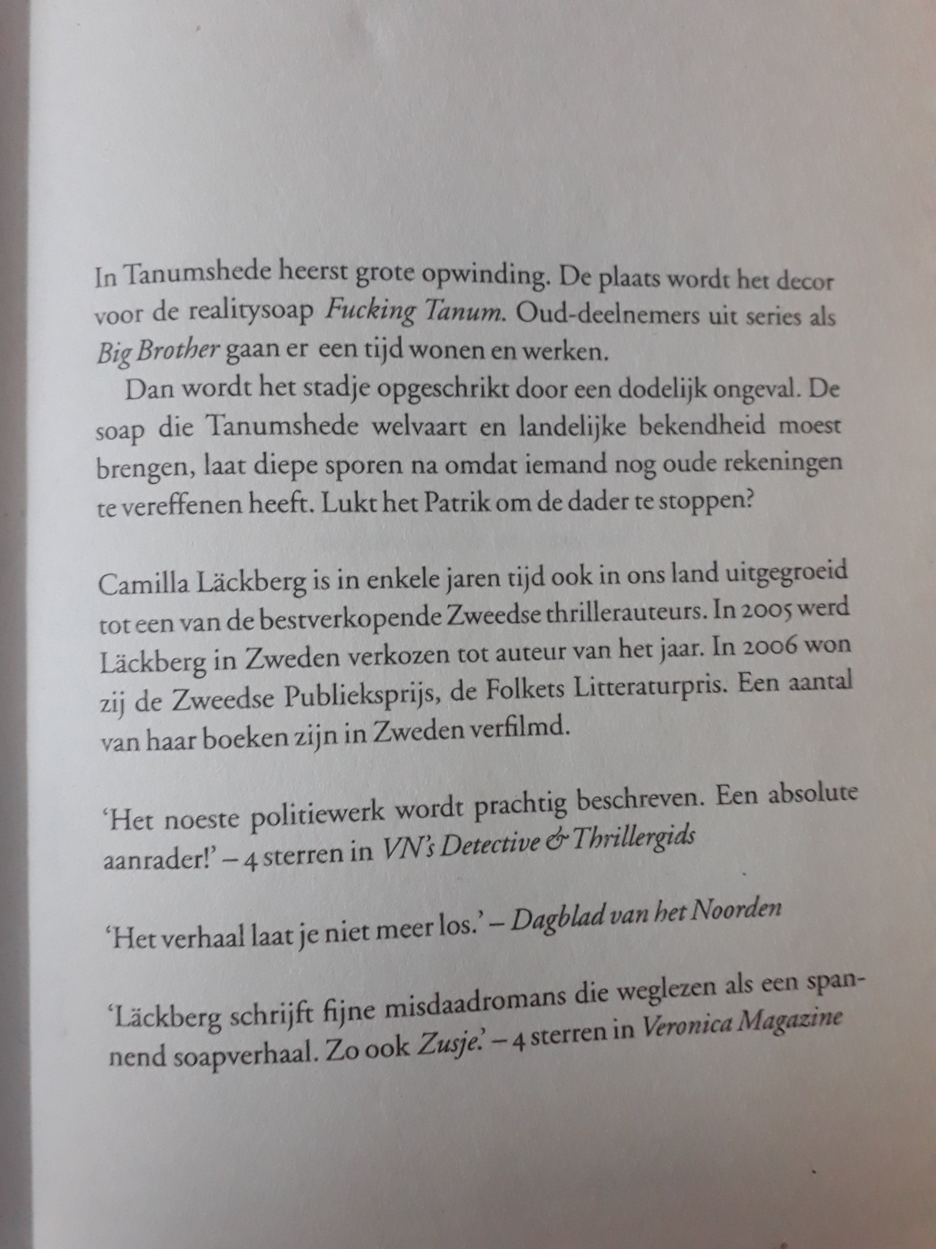 Camilla Läckberg - Zusje - 2dehands gebruikt