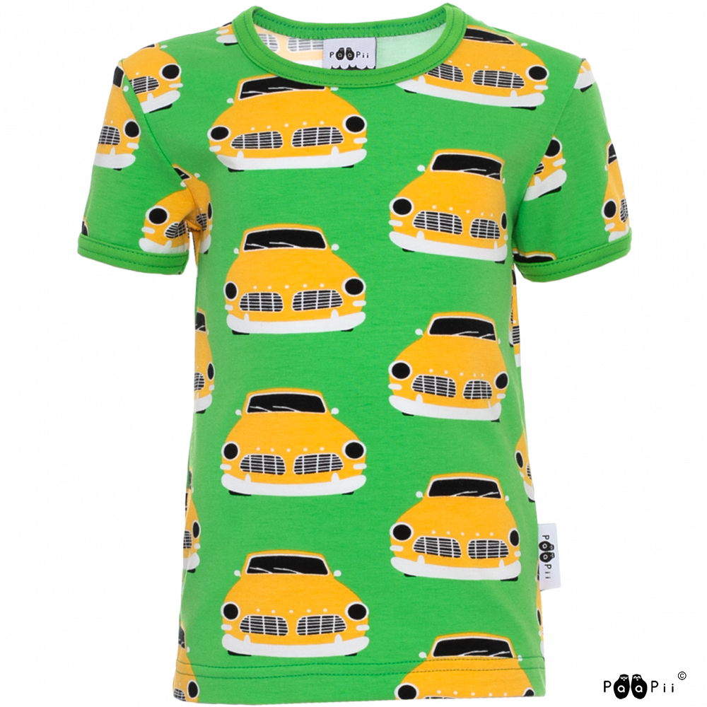 T-shirt VISA Vintage Cars Green 86-140 – Paapii Design