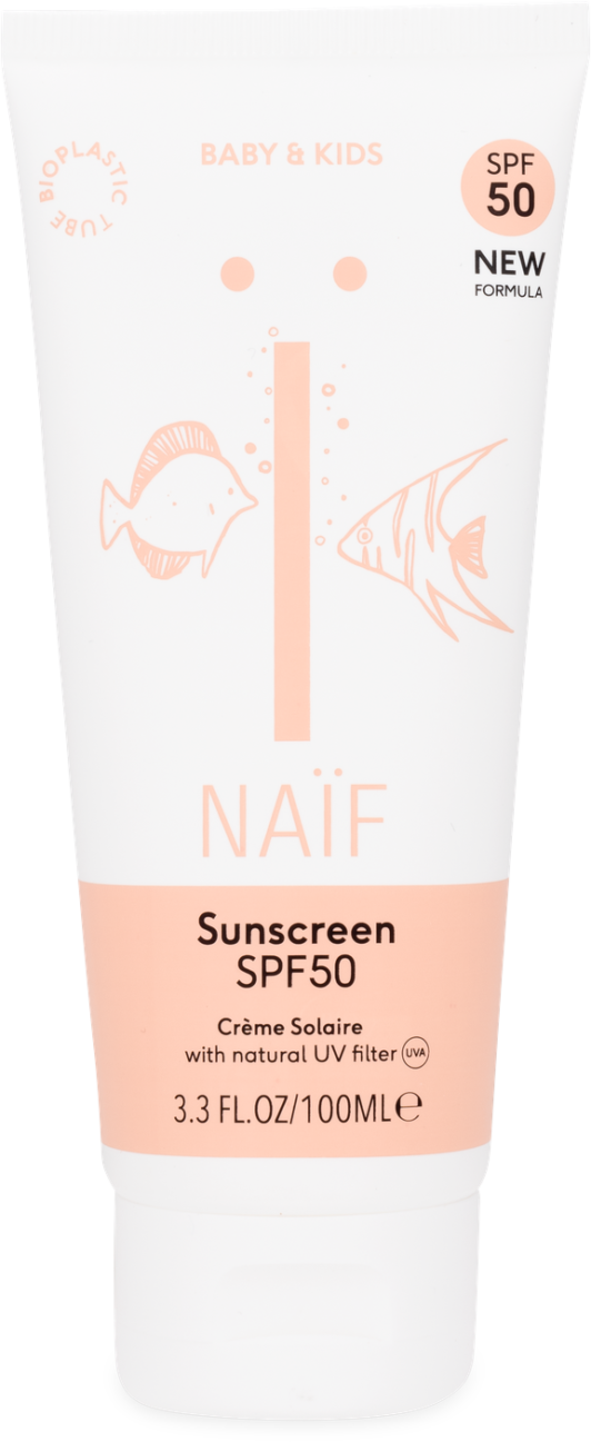 Natuurlijke zonnebrandcrème Baby & Kind SPF50 – Naïf