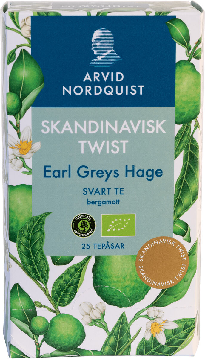 Earl Greys Hage Svart Te Bergamot 25 st. - Skandinavisk Twist – Arvid Nordquist