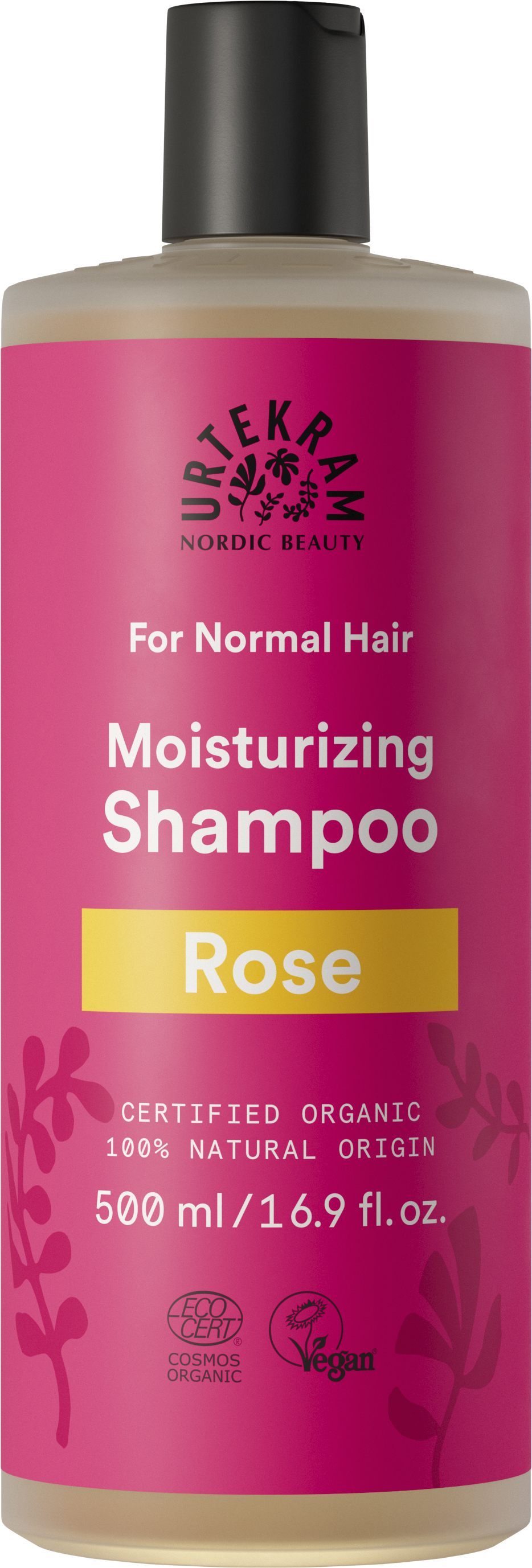 Rose Shampoo Normal Hair 500 ml - Urtekram