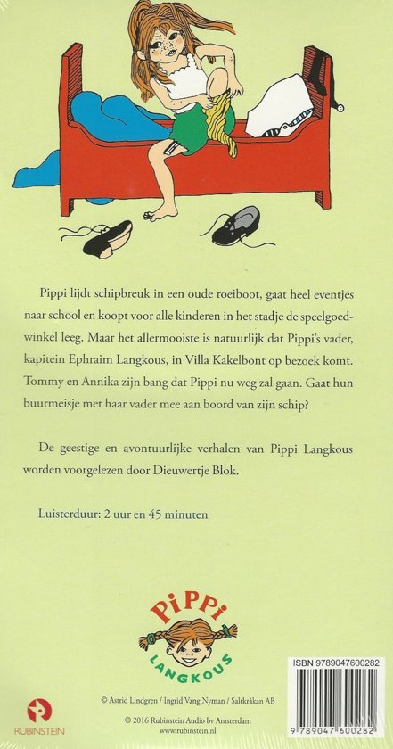 Pippi gaat aan boord - Luisterboek - Astrid Lindgren