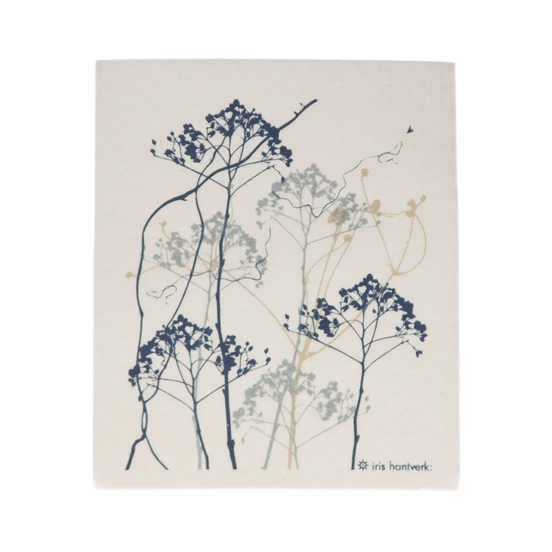 Vaatdoek met bloem motief - Iris Hantverk