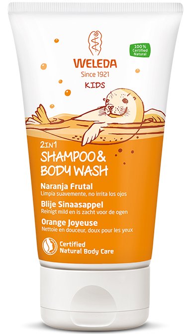 Kids 2in1 Shampoo & Body Wash Blije Sinaasappel – Weleda