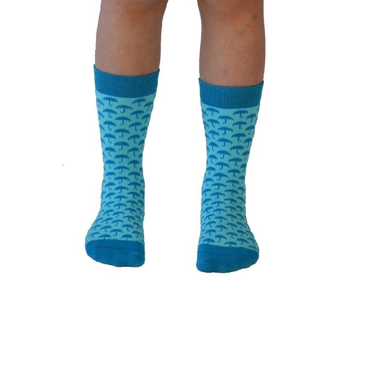 Sjöström lt blue kindersokken - Organic socks of Sweden