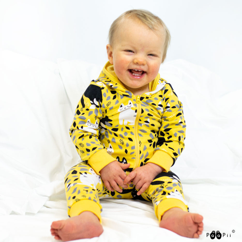 Jumpsuit RIEMU overall Hide and seek Yellow – Paapii Design