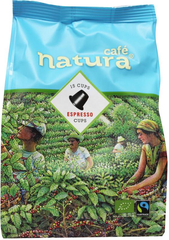 Bio & Fairtrade Espresso koffiecaps - Cafe Natura
