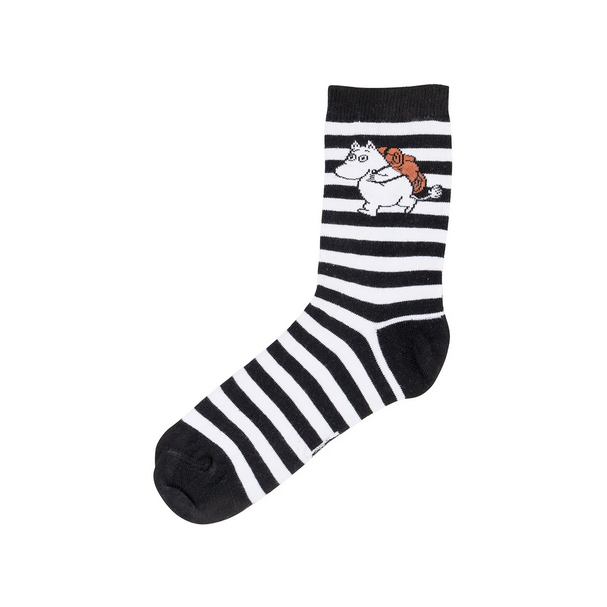 Sokken Adult Camper Socks black/white – Moomin