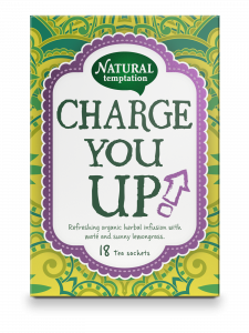 "Charge you up" herbal tea lemongrass and mint – Natural Temptation