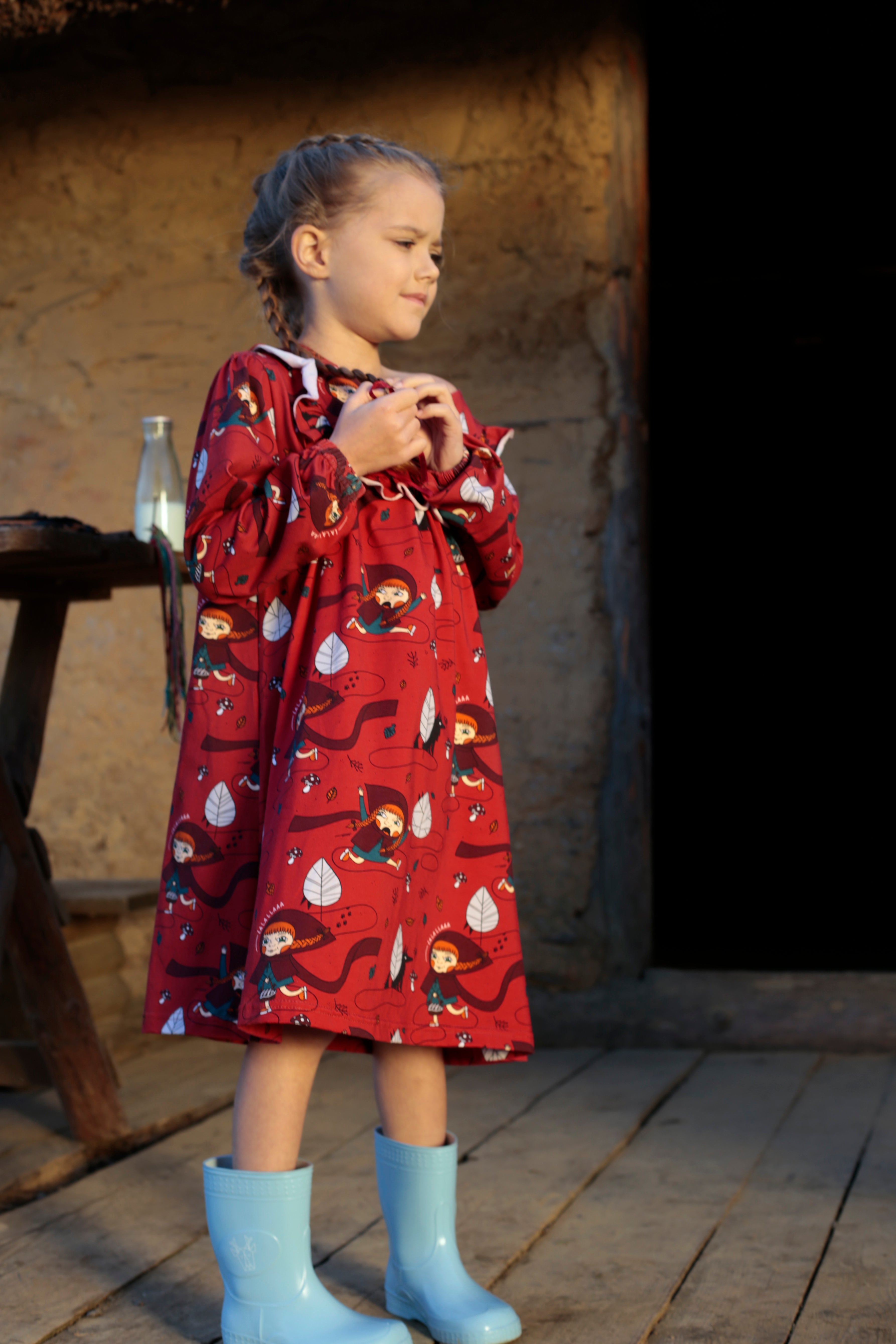 Jurk / Dress Roodkapje / Little Miss Crimson – Raspberry Republic