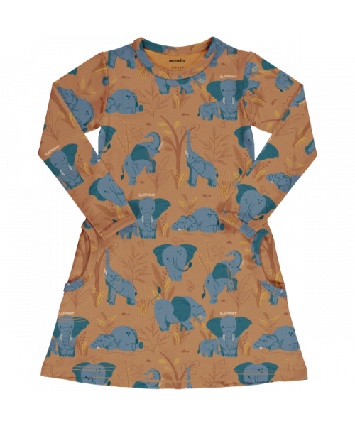 Jurk / Dress LS Elephant Clan - Meyadey (Maxomorra)