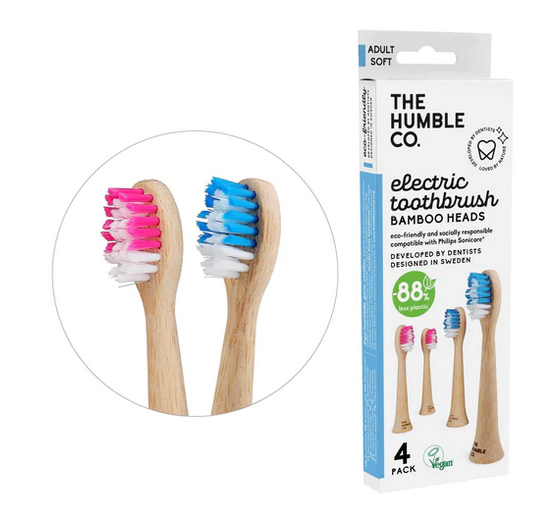 Opzetborstels - Bamboe - 4-pack - Philips Sonicare - Humble Brush