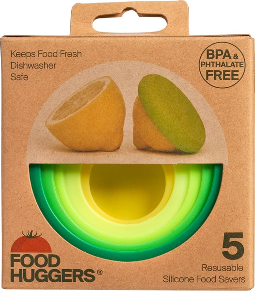 Food huggers 5 pieces Fresh Green - Foodhuggers