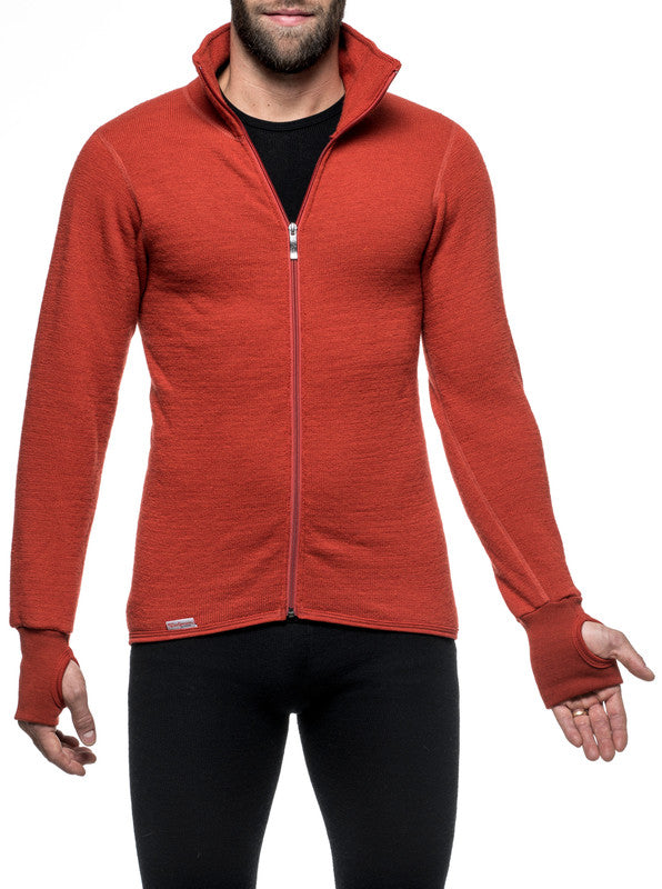 Vest / Full Zip Unisex Jacket 400 Autumn Red - Woolpower - Op bestelling